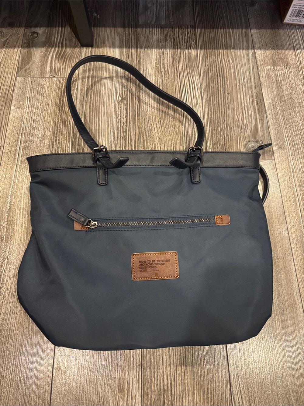 David Jones Navy Blue Tote Bag